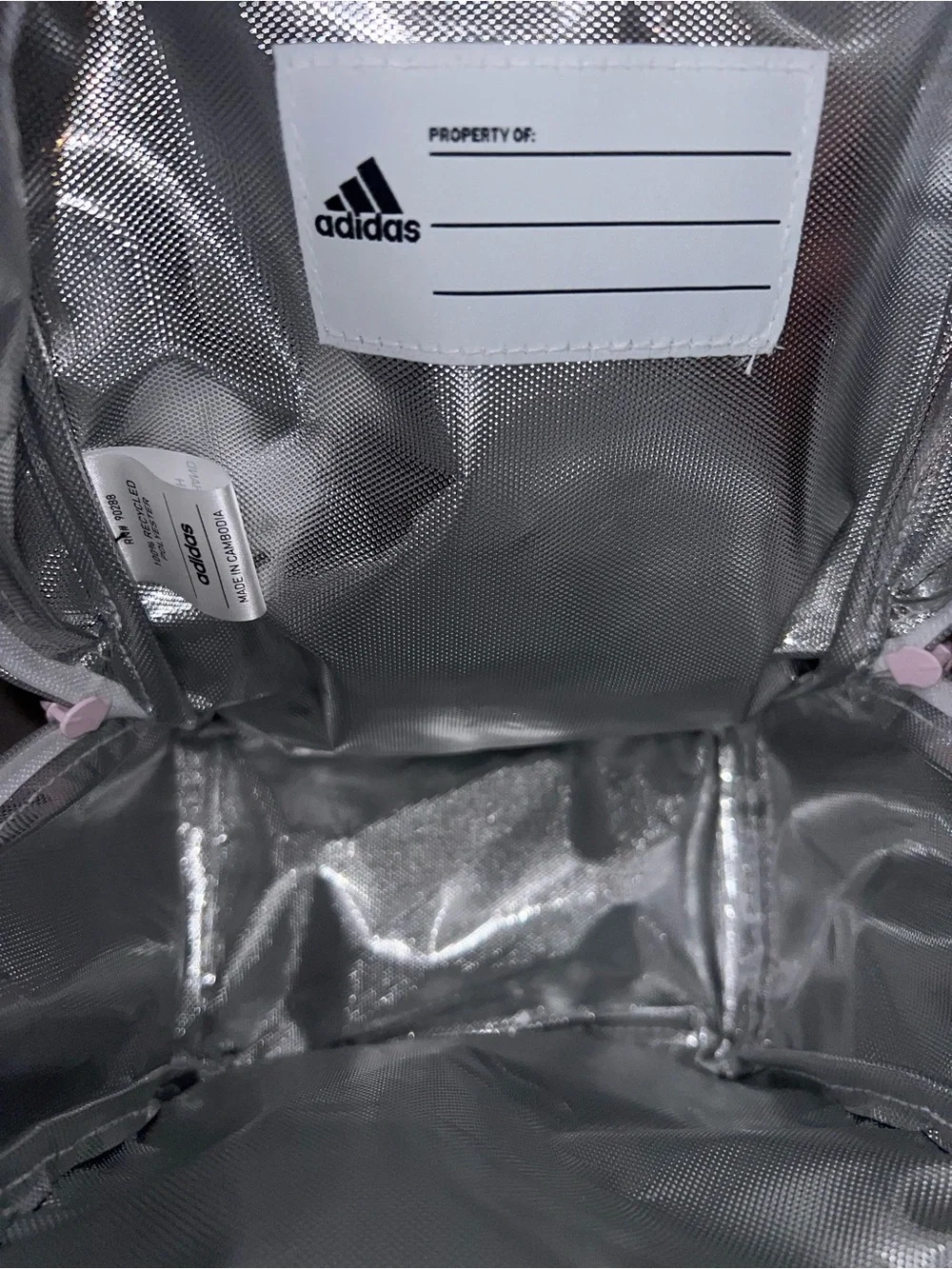 adidas Light Pink Mini Pouch with White Logo